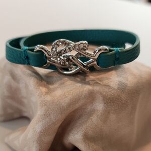 Lia Sophia Teal Bracelet with Silver Detailing